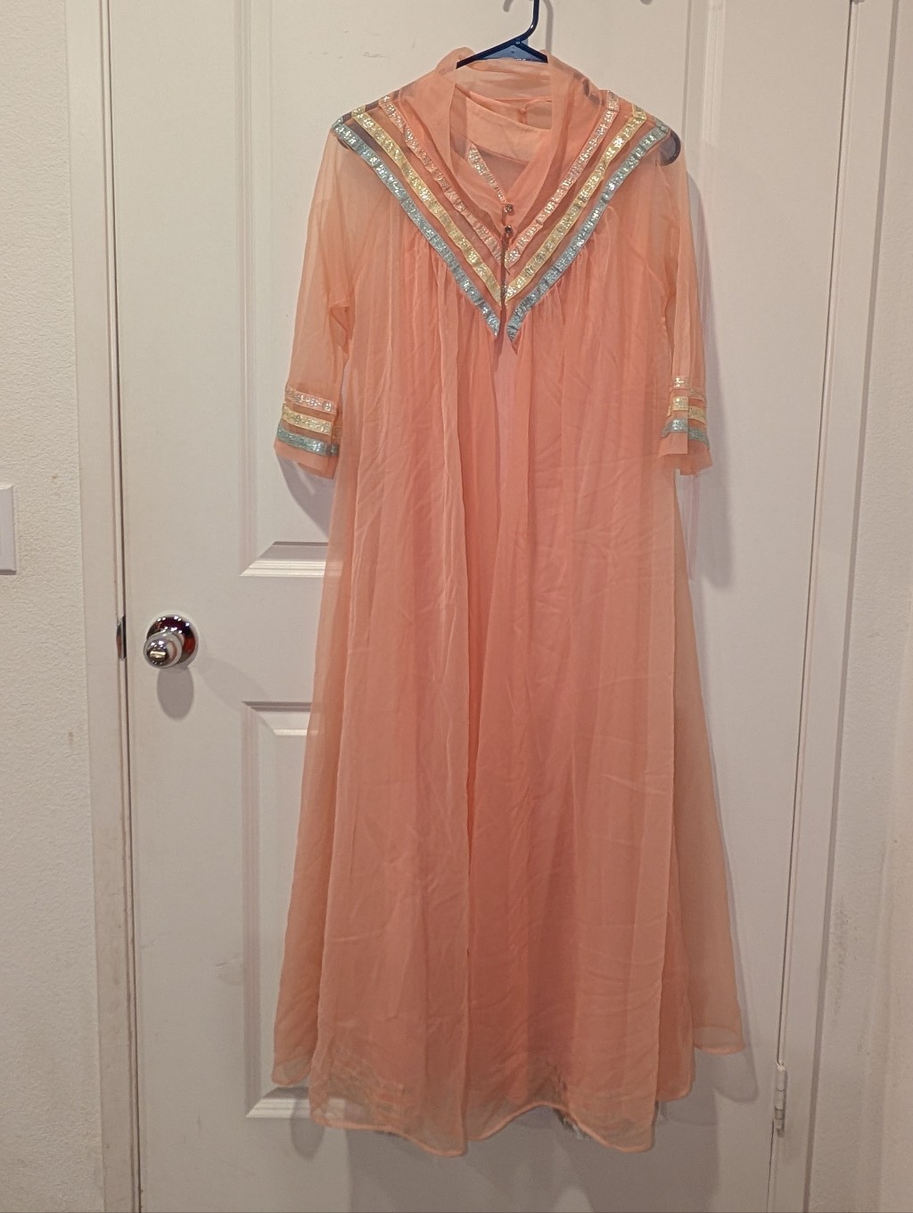 Baby Pink Women's Lingerie Nightgown Vintage Set Vanity Fair Retro 60s
